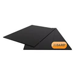 Clear Amber Axgard Black 3mm UV Protect Polycarb - 2050mm X 500mm