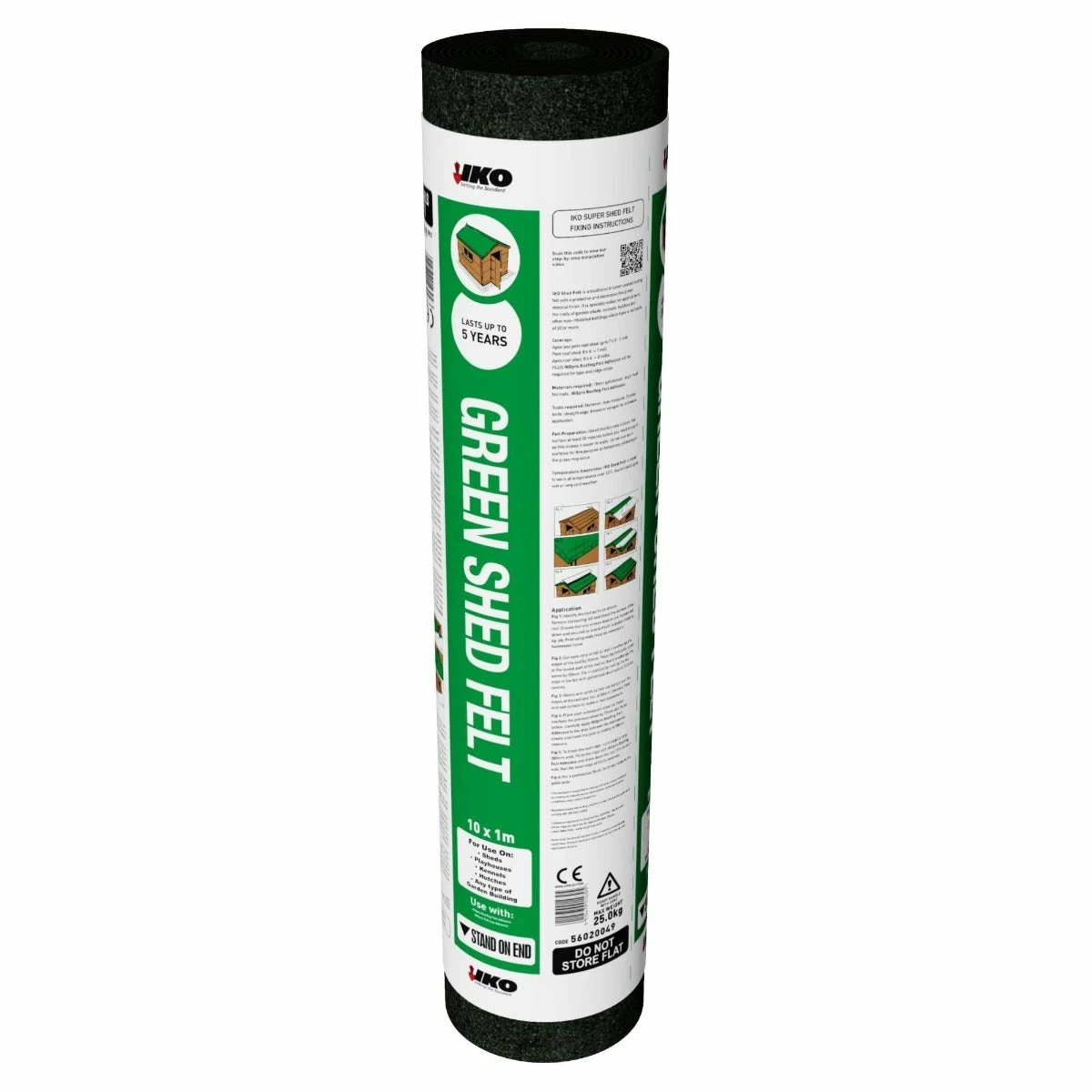 IKO Shed Felt Green 10m