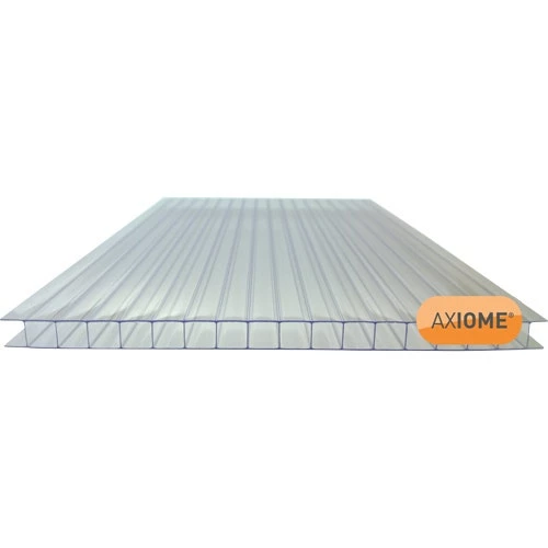 Clear Amber AXIOME 10mm Clear Twinwall Polycarbonate Sheet 1050x4500mm