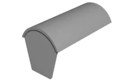 BMI Redland Half Round Block End Ridge 450mm 7519