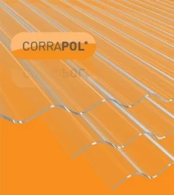 Clear Amber Corrapol Stormproof Corrugated 950x3000mm Roofing Sheet