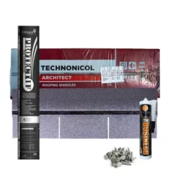 Square Butt Felt Roof Shingles 15m2 Complete Kit