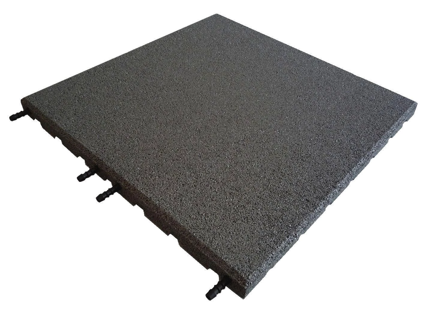 Castle Composites Castleflex Charcoal Grey Rubber Promenade Tile