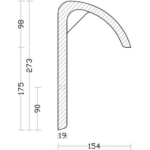BMI Redland Heathland Concrete Half Round Mono Ridge 450mm 7683 - Image 2