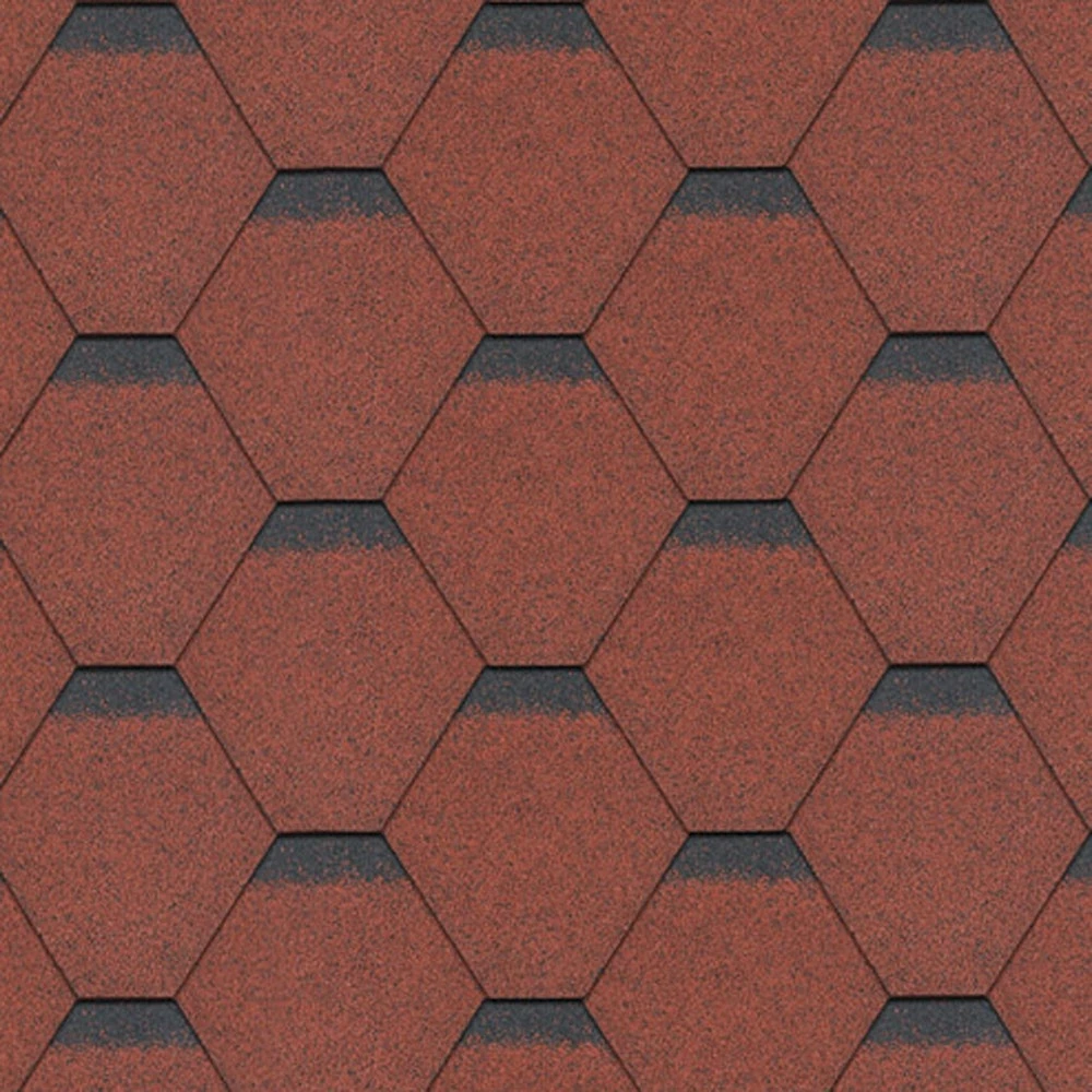 TechnoNICOL Standard Series Hexagonal Roof Shingles Red 3m²
