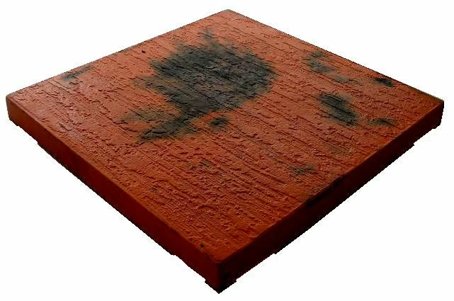 Castle Composites Terracotta Marbled Striated GRC Promenade Slab 600x600x38mm