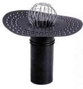 Wallbarn TPE Circular Roof Outlet (Perforated Flange) - H240mm - D100mm