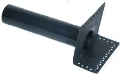 Wallbarn TPE Corner Roof Outlet (Perforated Flange) - L500mm - D63mm