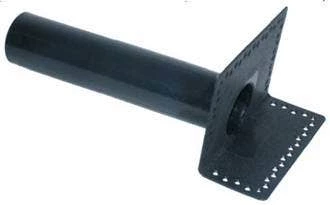 Wallbarn TPE Corner Roof Outlet (Perforated Flange) - L500mm - D63mm