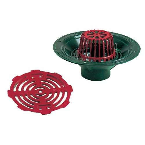 Caroflow 150mm Aluminium Vertical Threaded Dome Outlet