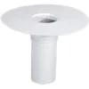 Wallbarn PVC Circular Roof Outlet (Smooth Flange) - H240mm - D80mm