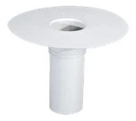 Wallbarn PVC Circular Roof Outlet (Smooth Flange) - H240mm - D80mm