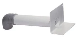 Wallbarn PVC Corner Outlet (Round Shank) - L500mm - D110mm